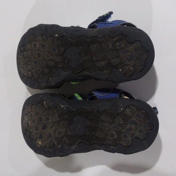 M.A.P. Emmons Boys Blue & Green Outdoor Fisherman Sandals - Size 2, Gd Condition - Picture 7 of 8